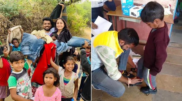 पॉकेट मनी इकट्ठा कर गरीब बच्चों को जूते, कपड़े और स्टेशनरी बाँट रहे हैं ये युवा!