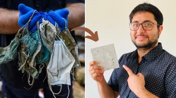 भारत के रिसायकल मैन का कमाल, कचरे में पड़े मास्क और PPE किट्स से बना दी वाटर-प्रूफ ईंट
