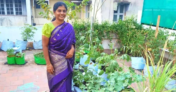 Trichy woman organic veggeis