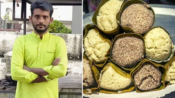 आंध्र के युवक का अनोखा इडली स्टॉल: ज्वार, बाजरे की इडली को पैक करते हैं पत्तों में