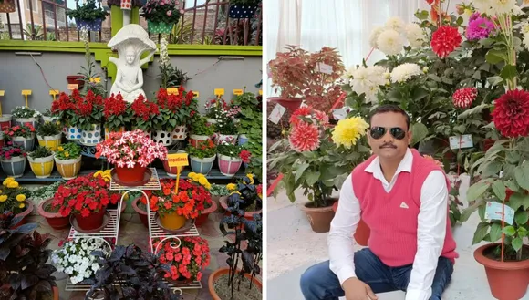 फूलों के शौक़ीन बिहार के इस सिपाही ने घर को बनाया जन्नत, उगाए 500 से ज्यादा सजावटी पौधे