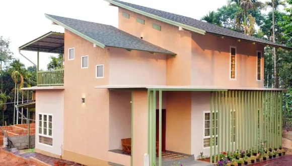 Steal framed eco friendly house
