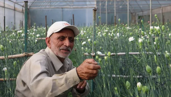 Aatmaswaroop doing flower farming