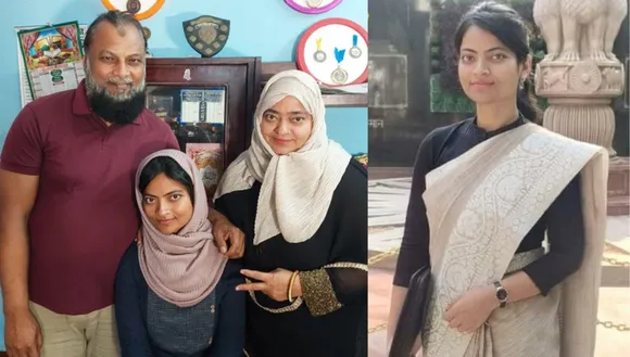 Saltanat Parveen with her family