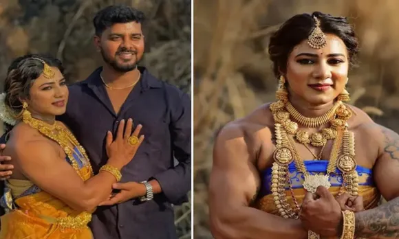 Chitra Purushothaman Bodybuilder bride wedding look
