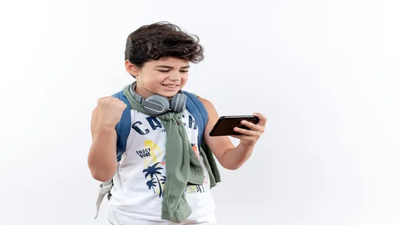 Kid Using Smartphone 