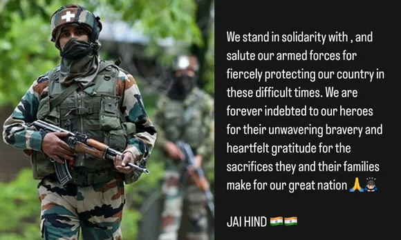 Reactions of celebrities on India Pakistan tension and armys retaliatory action