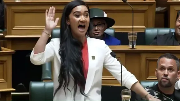 youngest New Zealand MP(Screenshot from video posted by Enazator, X)