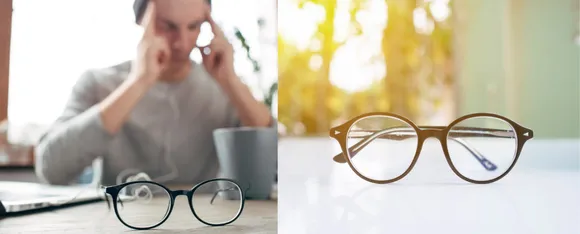 Wearing wrong glasses