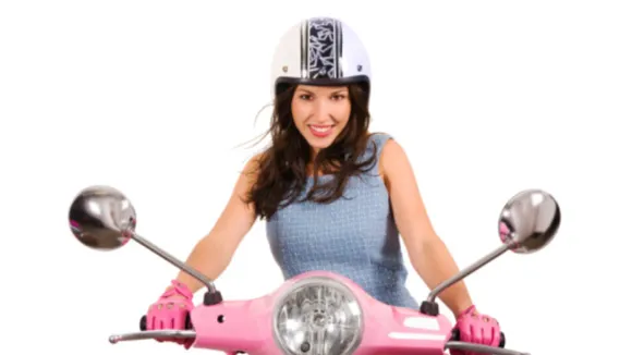 woman on scooty