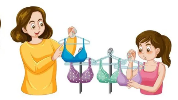 Daughter and bra