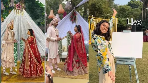 How Noor Captures Love On Canvas As Live Wedding Painter