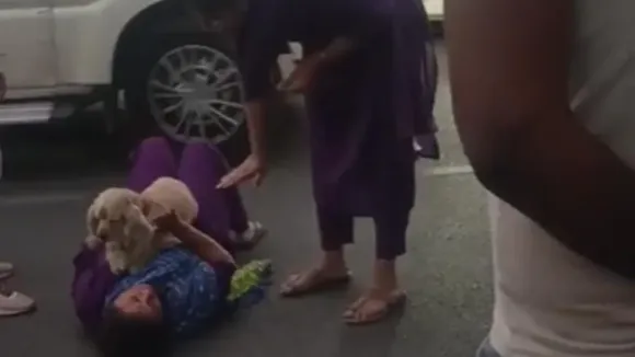 Delhi Woman Lies Down On Road Requests Police To Arrange Hotel For Her