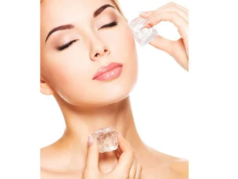 Beauty benefits of ice cubes on skin 