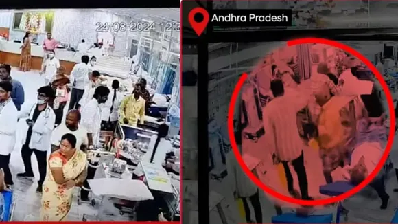 In Andhra Pradesh hospital, a patient grabbed a female doctor by her hair and threw her down