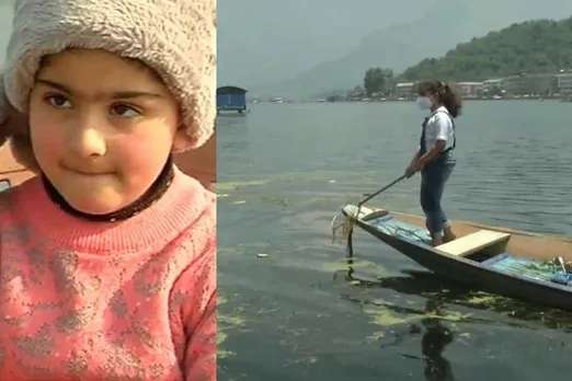 7 वर्षीय जन्नत को मिला टेक्स्टबुक में मेंशन ; करती रहीं हैं दल झील साफ