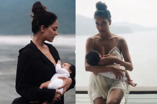 लीजा हेडन ने अपनी बेटी लारा की पहली फोटो की शेयर , ब्रेस्टफीडिंग वीक मनाते हुए नज़र आई लीजा