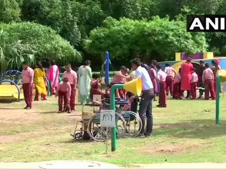 हरियाणा के पंचकुला में विकलांग बच्चों के लिए बनाया गया पार्क
