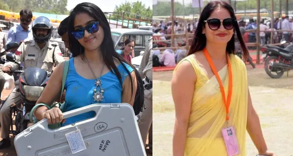 ये दो महिला मतदान अधिकारी इंटरनेट पर धूम मचा रही हैं