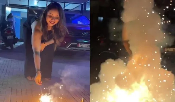 रानी चटर्जी ने वीडियो शेयर किया, दिवाली में बड़ा हादसा होते होते बची एक्ट्रेस