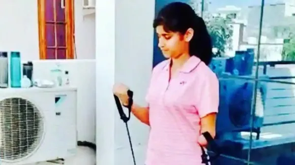 पलक कोहली लखनऊ में लॉक डाउन होने के बावजूद ट्रेनिंग कर रहीं हैं