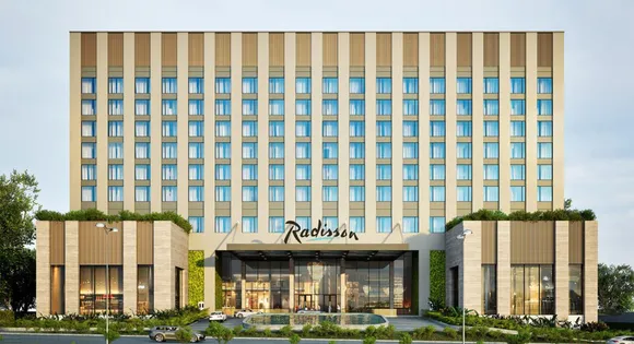 The façade of Radisson Hotel Bengaluru Aerospace Park (rendering)