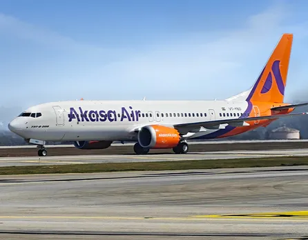 Akasa Air's 27th Boeing 737 MAX aircraft arrives at Kempegowda International Airport, Bengaluru, on 29th January 2025