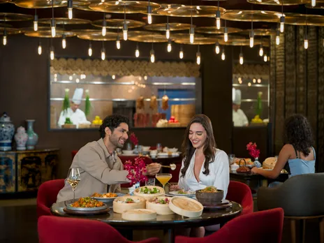 Couple dining at Shang Palace