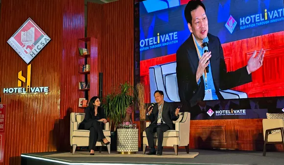 Ascott CEO Mr Kevin Goh delivering keynote on Redefining Global Living