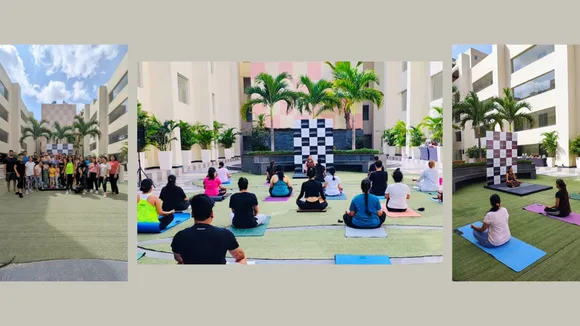 Yoga Day at Sheraton Hyderabad Hotel