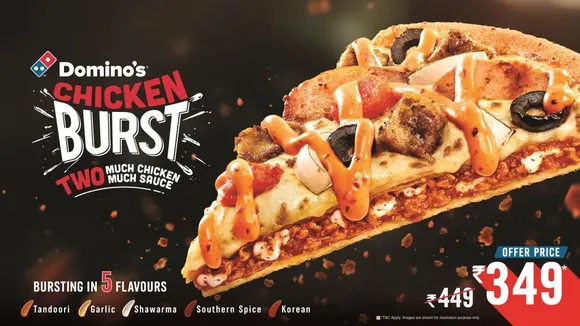 Dominos Chicken Burst New Flavours