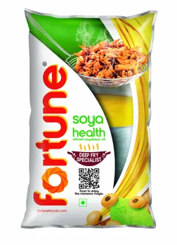 Fortune Soyabean Health oil packet
