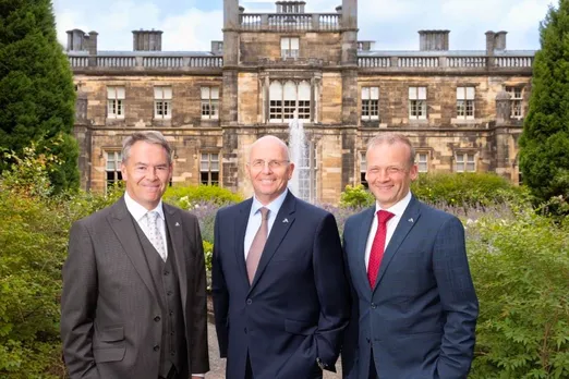 Alistair Bruce (General Manager, The Bruntsfield Hotel), Ralph Porciani (Chief Executive Officer, JA Resorts & Hotels), Andy Roger (Resort Director, Mar Hall)