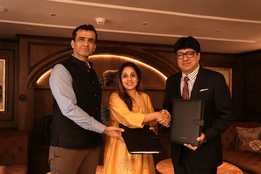Mr. Nikhil Kapur & Ms. Sharmilee Kapur, Founder-Director of Atmantan Wellness Centre with Mr. Puneet Chhatwal, MD & CEO, IHCL