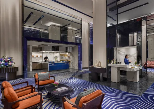 New Ballroom pre function seating at Four Seasons Hotel Mumbai