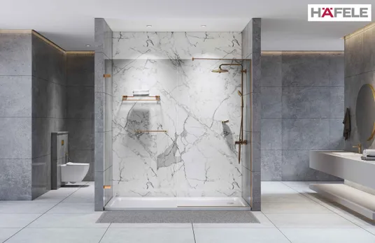 Sanctus shower cubicle by Hafele