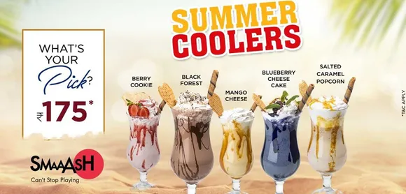 All you need is refreshing Summer coolers at SMAAASH to combat the heat!