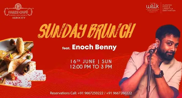 Sunday Brunch ft. Enoch Benny at Farzi Cafe, Aerocity