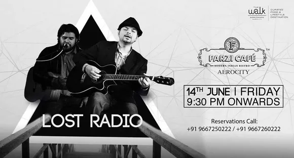 Lost Radio performing at Farzi Cafe, Aerocity