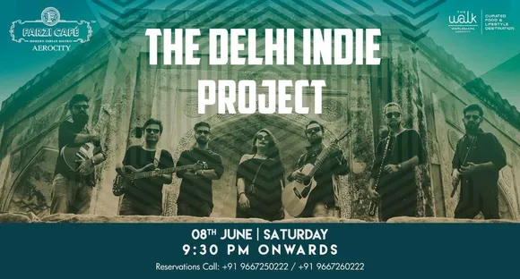 The Delhi Indie Project performing live at Farzi Cafe, Aerocity