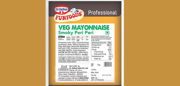 Dr. Oetker FunFoods Professional introduces ‘Veg Mayonnaise Smoky Peri-Peri’