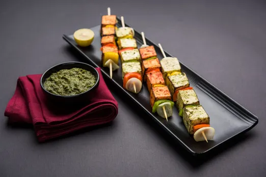 Tri Coloured Paneer Tikka Independence Day Recipe