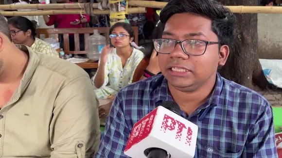 Aniket Mahato,RG Kar Protest, Junior Doctor's Protest,RG Kar, Hunger Strike, Junior Doctor's Hunger Strike,অনিকেত মাহাতো, আরজি কর বিক্ষোভ, অনশন, জুনিয়র ডাক্তারদের অনশন