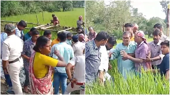 Bankim Hazra, protest,Namkhana,sundarban,wb minister bankim hazra,বঙ্কিম হাজরা,বিক্ষোভ,নামখানা,সুন্দরবন,মন্ত্রী বঙ্কিম হাজরা