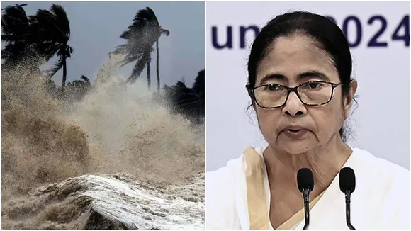 Cyclone Dana, West Bengal, Cyclone Dana Effects West bengal,Mamata Banerjee, ঘূর্ণিঝড় দানা, মমতা বন্দ্যোপাধ্যায়, দানা