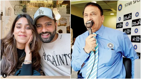 Rohit, Ritika, Gavaskar, রোহিত, রীতিকা, গাভাসকার