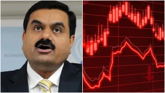adani share crashes 