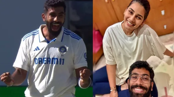 Jasprit Bumrah praised by wife Sanjana Ganesan