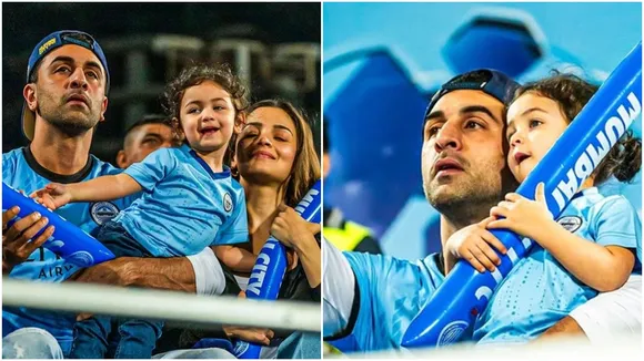 raha with papa ranbir