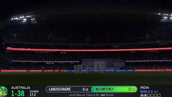 Floodlight failure in adelaide